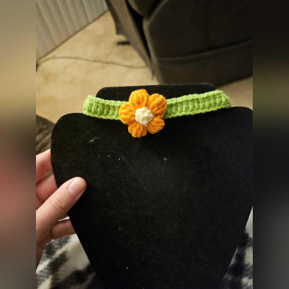 Crochet Cat Collar – 57cm x 2cm